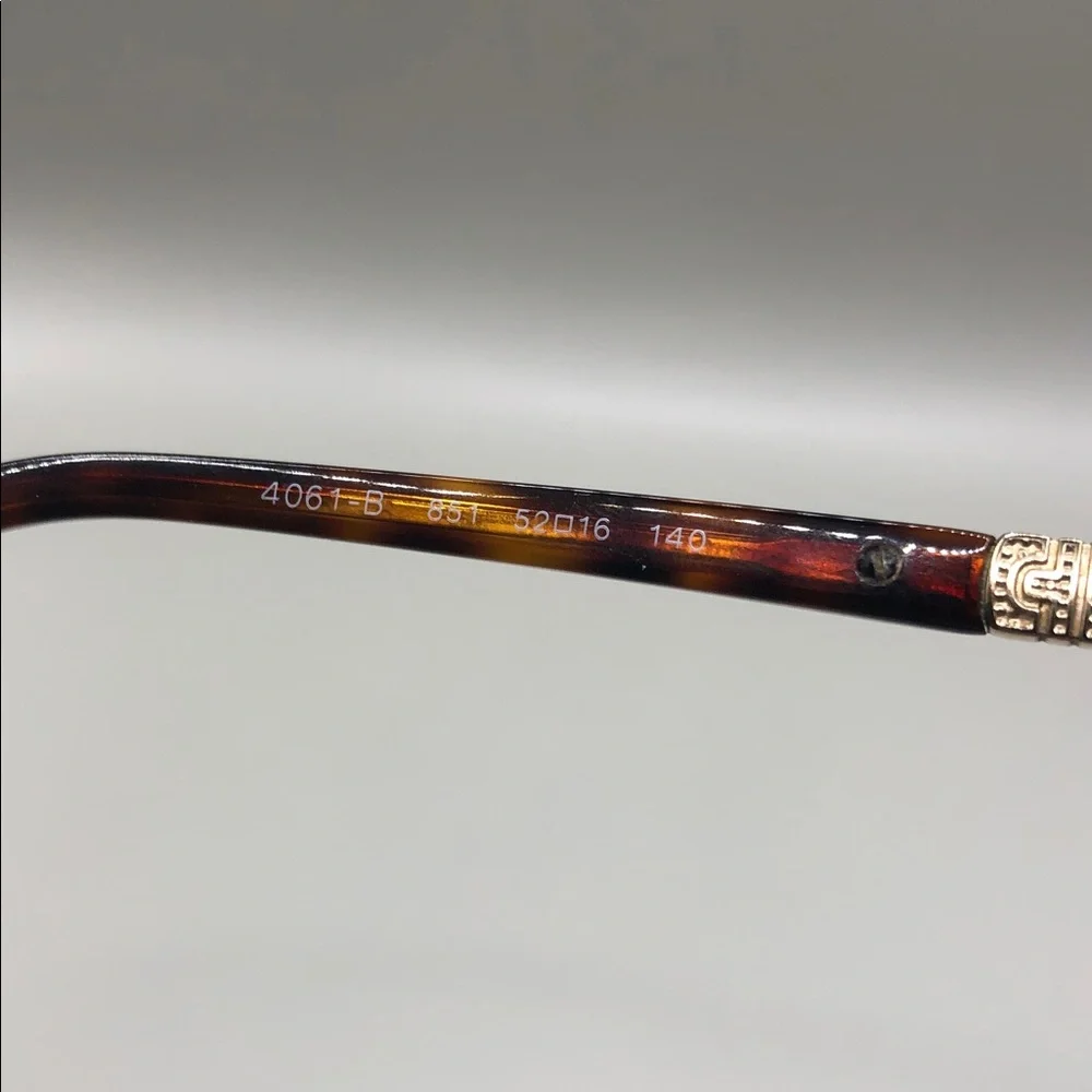 BVLGARI 4061 Brown Tortoise Rectangle Eyeglasses Glasses Frames 52-16-140 FLAW